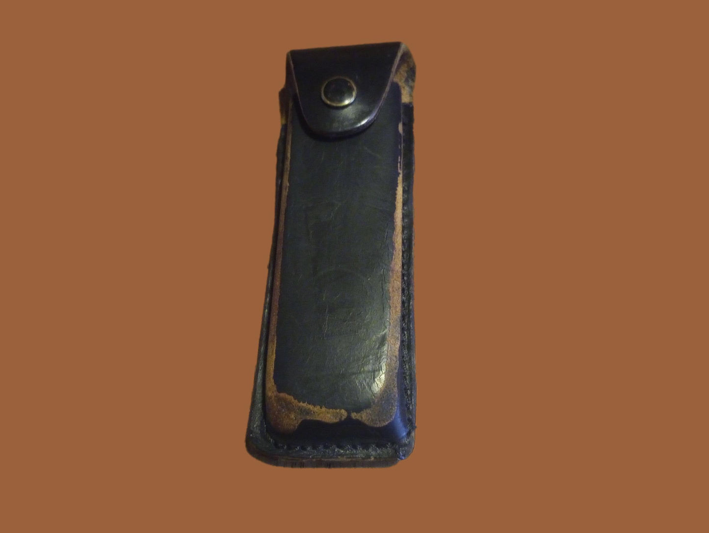 German Walther Magazine Pouch P-38 Black Leather P-5 Police 9 mm 8 Round Genuine