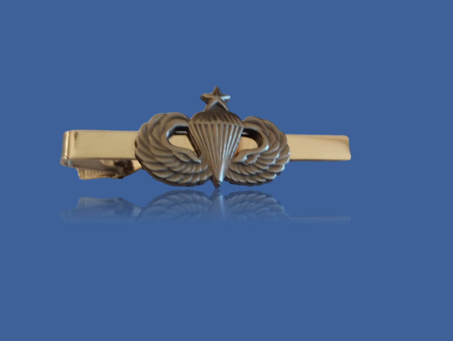 U.S MILITARY ARMY SENIOR PARATROOPER JUMP WINGS TIE BAR TIE TAC U.S.A MADE