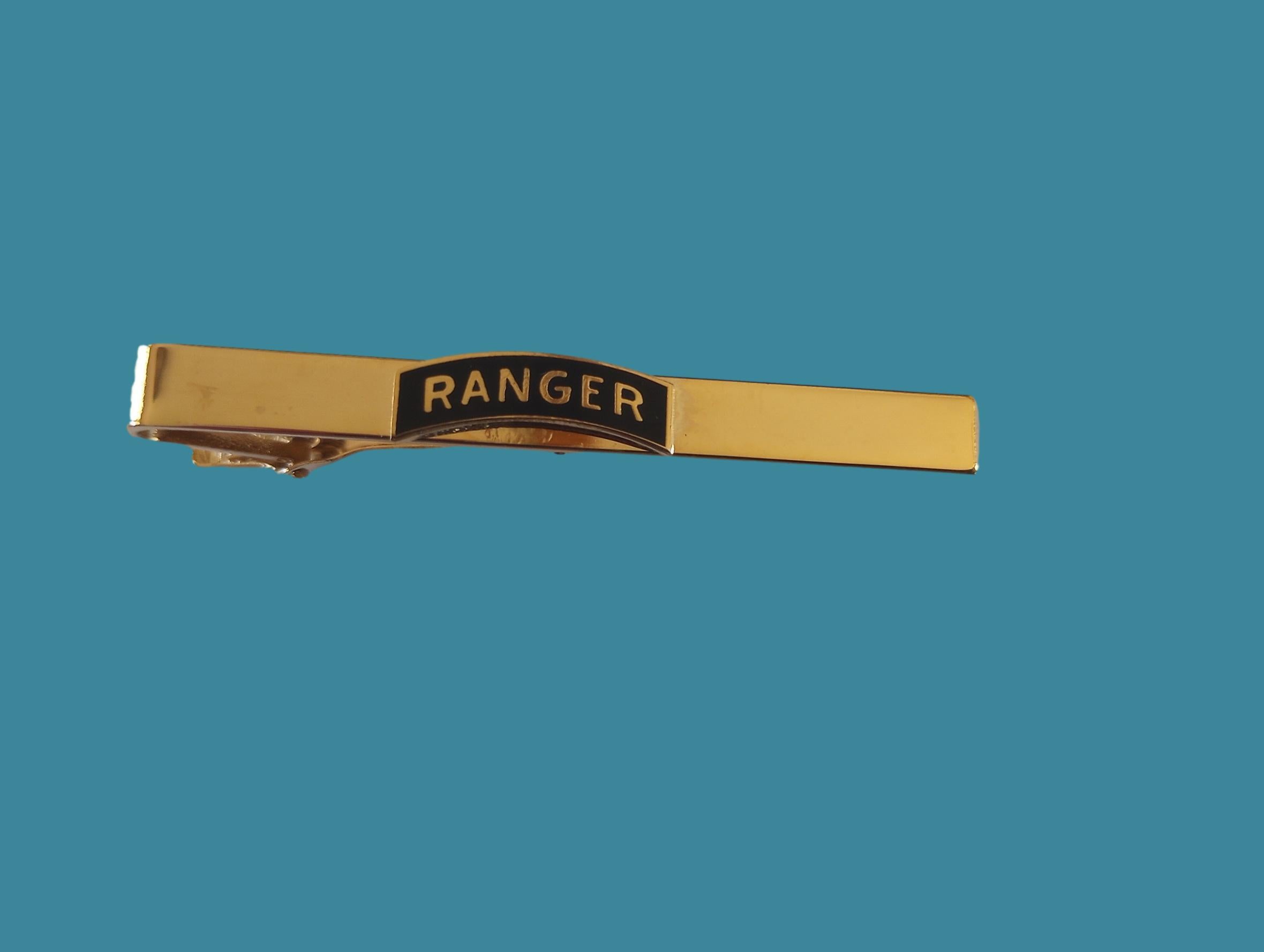 U.S MILITARY ARMY RANGER ROCKER TIE BAR TIE TAC CLIP ON U.S.A MADE ...
