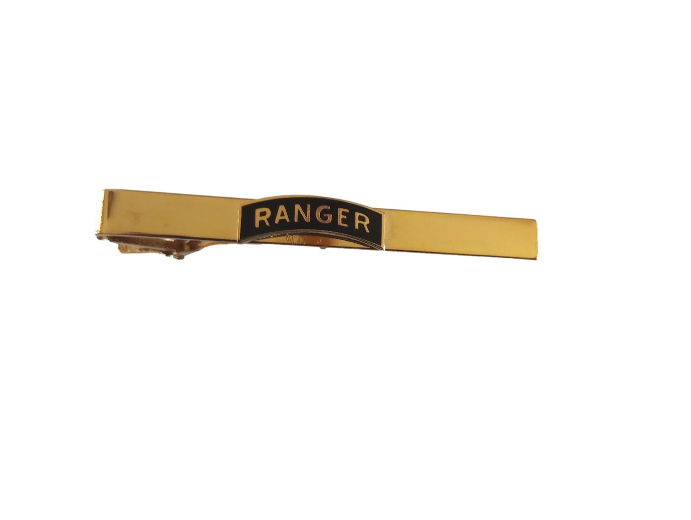 U.S MILITARY ARMY RANGER ROCKER TIE BAR TIE TAC CLIP ON U.S.A MADE ...