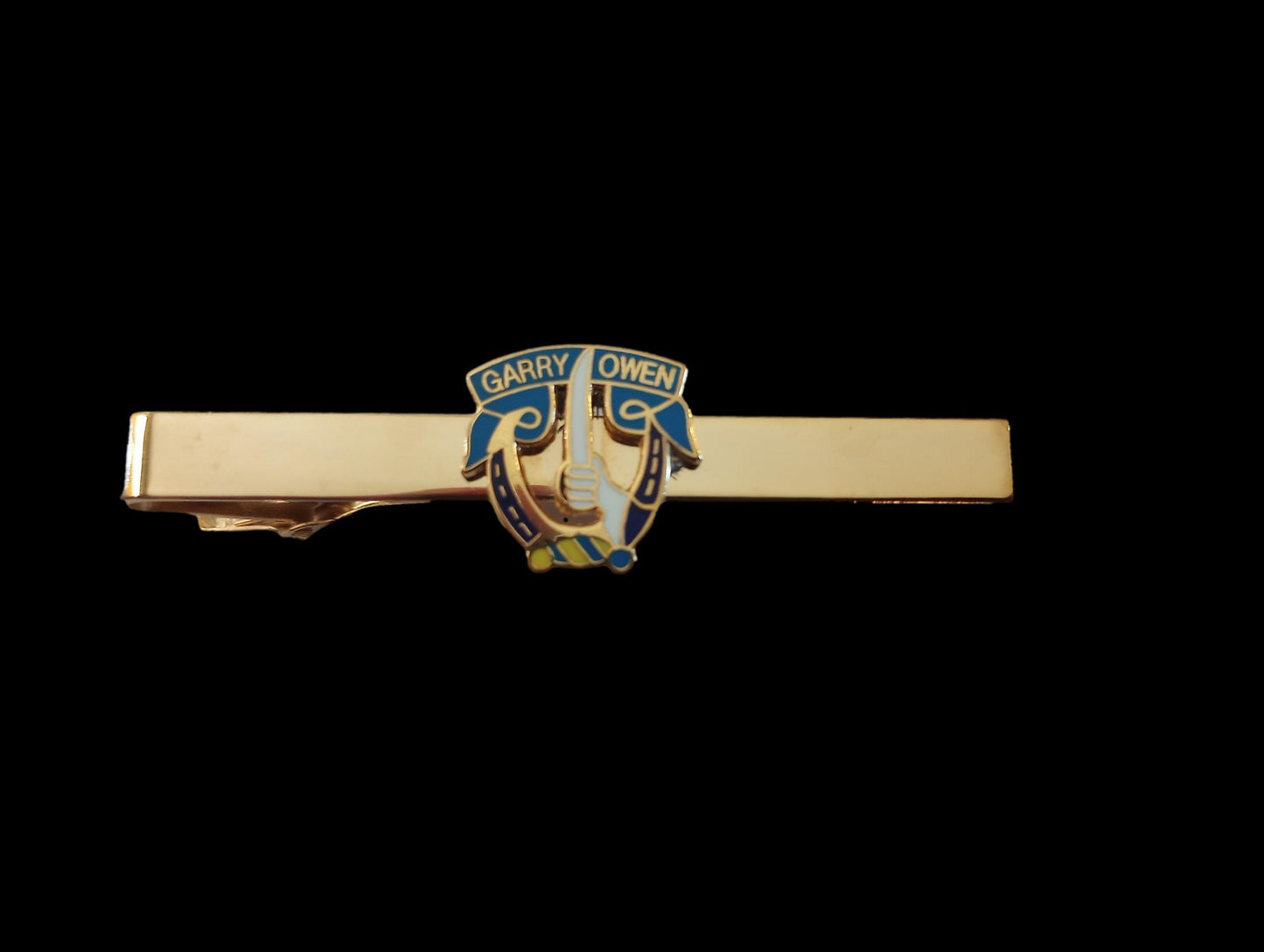 U.S MILITARY 7th CAVALRY CAV GARRY OWENS TIE BAR TIE TAC MADE IN THE U.S.A