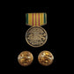 U.S MILITARY VIETNAM SERVICE MEDAL HAT LAPEL PIN MINIATURE SIZE 1 1/8" NEW