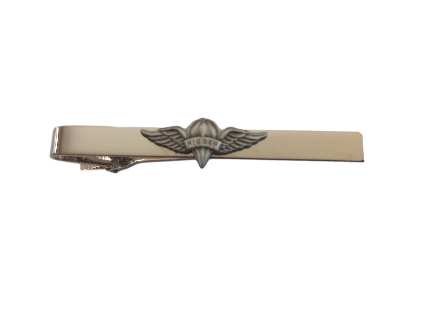 U.S MILITARY ARMY PARA RIGGER JUMP WINGS TIE BAR OR TIE TAC U.S.A MADE