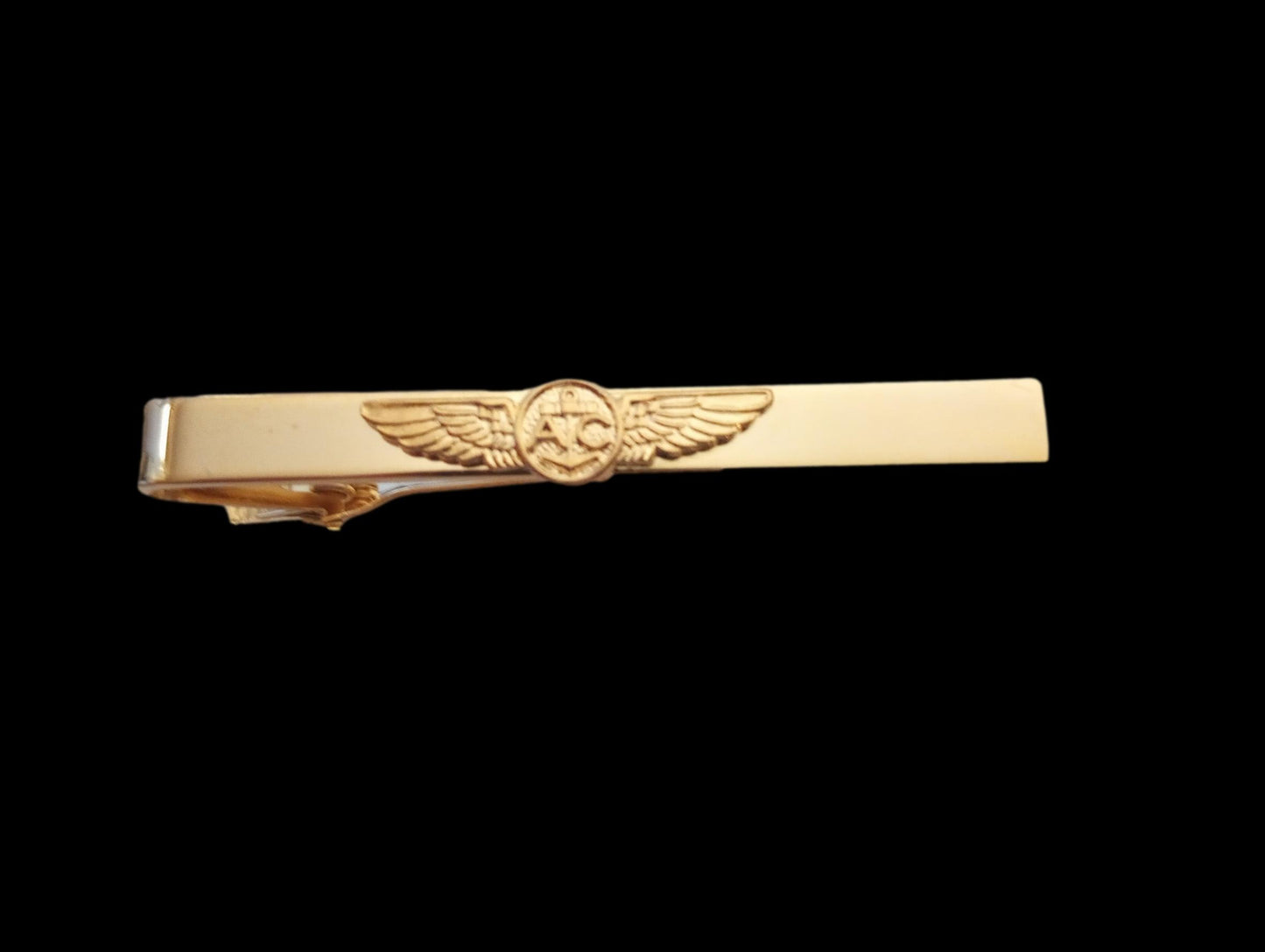 U.S MILITARY NAVY TIE BAR TIE TAC  NAVAL AVIATION AIR CREW WINGS CLIP ON