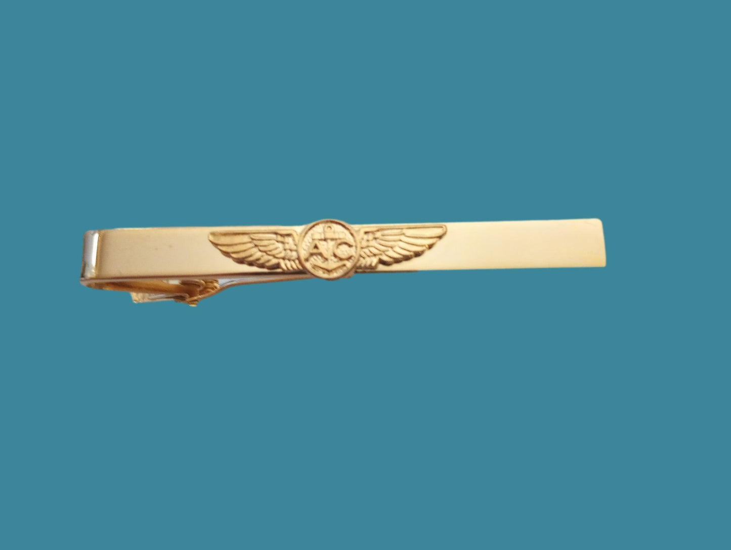 U.S MILITARY NAVY TIE BAR TIE TAC  NAVAL AVIATION AIR CREW WINGS CLIP ON