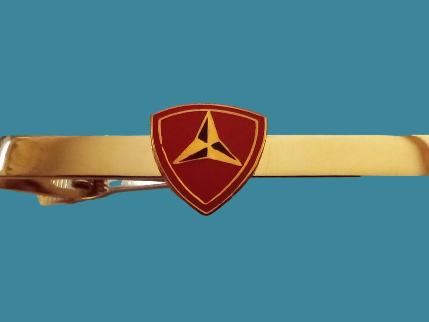 U.S MILITARY 3rd MARINE CORPS TIE BAR OR TIE TAC CLIP ON TYPE USMC INSIGNIA
