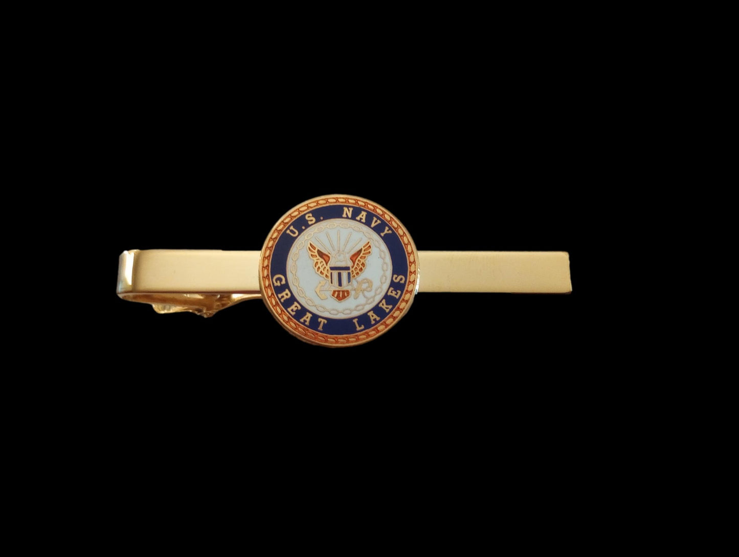 U.S MILITARY NAVY GREAT LAKES TIE BAR OR TIE TAC NAVAL STATION U.S.A MADE