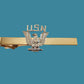 U.S MILITARY NAVY U.S.N EAGLE TIE BAR TIE TAC  CLIP ON U.S.A MADE