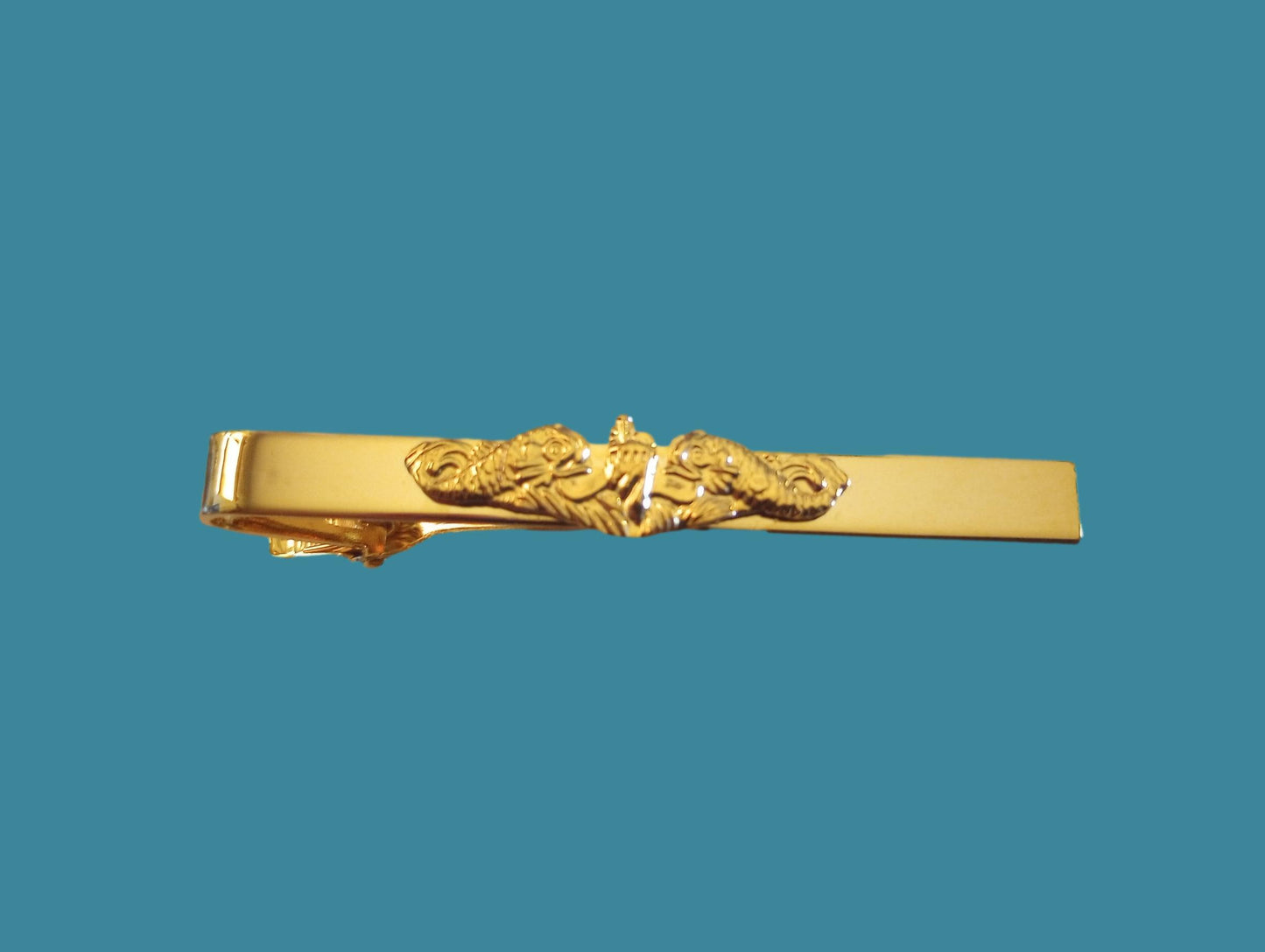 U.S MILITARY NAVY GOLD OFFICERS SUBMARINE SERVICE BADGE TIE BAR TIE TAC U.S MADE