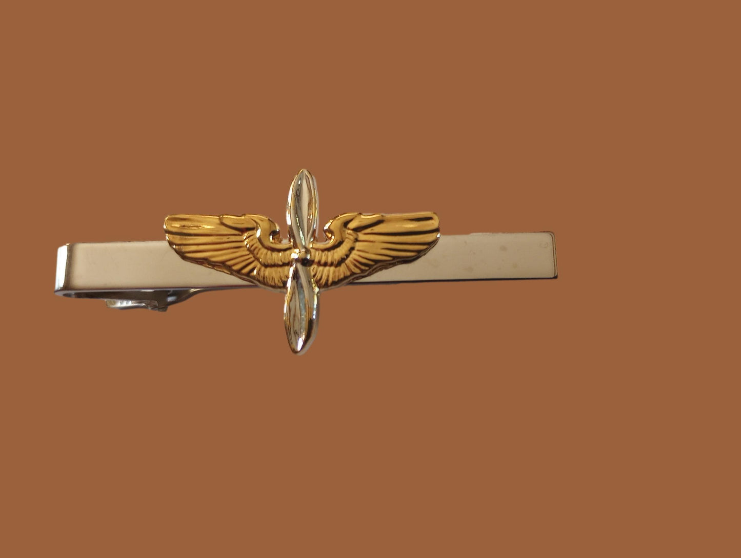 U.S MILITARY AVIATION CADET ARMY AIR FORCE TIE BAR TIE TAC CLIP ON U.S.A MADE