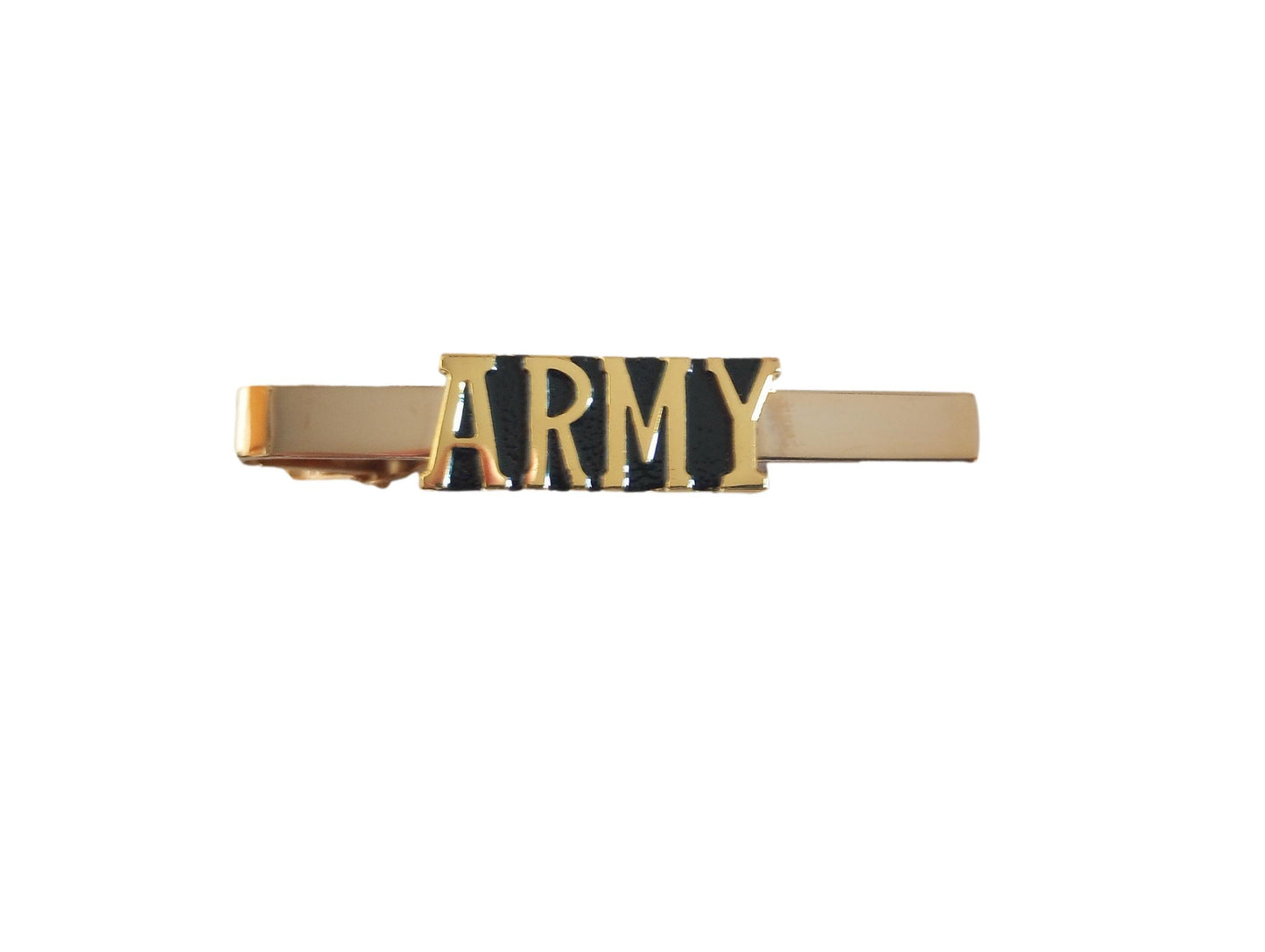 U.S MILITARY ARMY TIE BAR OR TIE TAC CLIP ON TYPE U.S.A MADE U.S ARMY