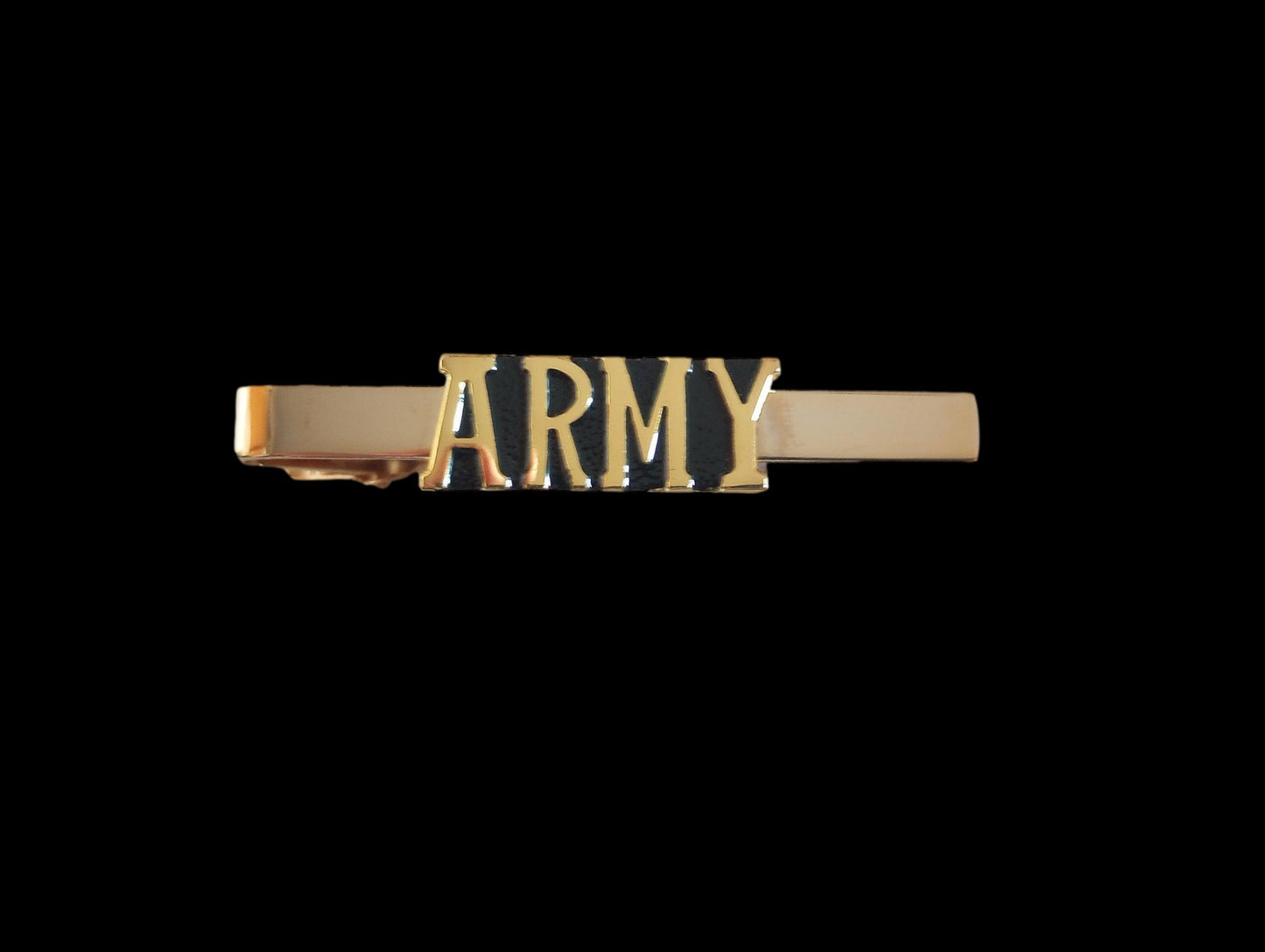 U.S MILITARY ARMY TIE BAR OR TIE TAC CLIP ON TYPE U.S.A MADE U.S ARMY