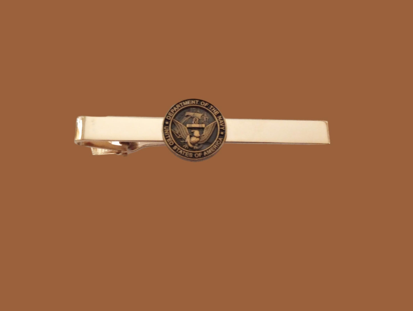 U.S MILITARY NAVY DEPARTMENT OF THE NAVY TIE BAR TIE TAC U.S MILITARY U.S.A MADE