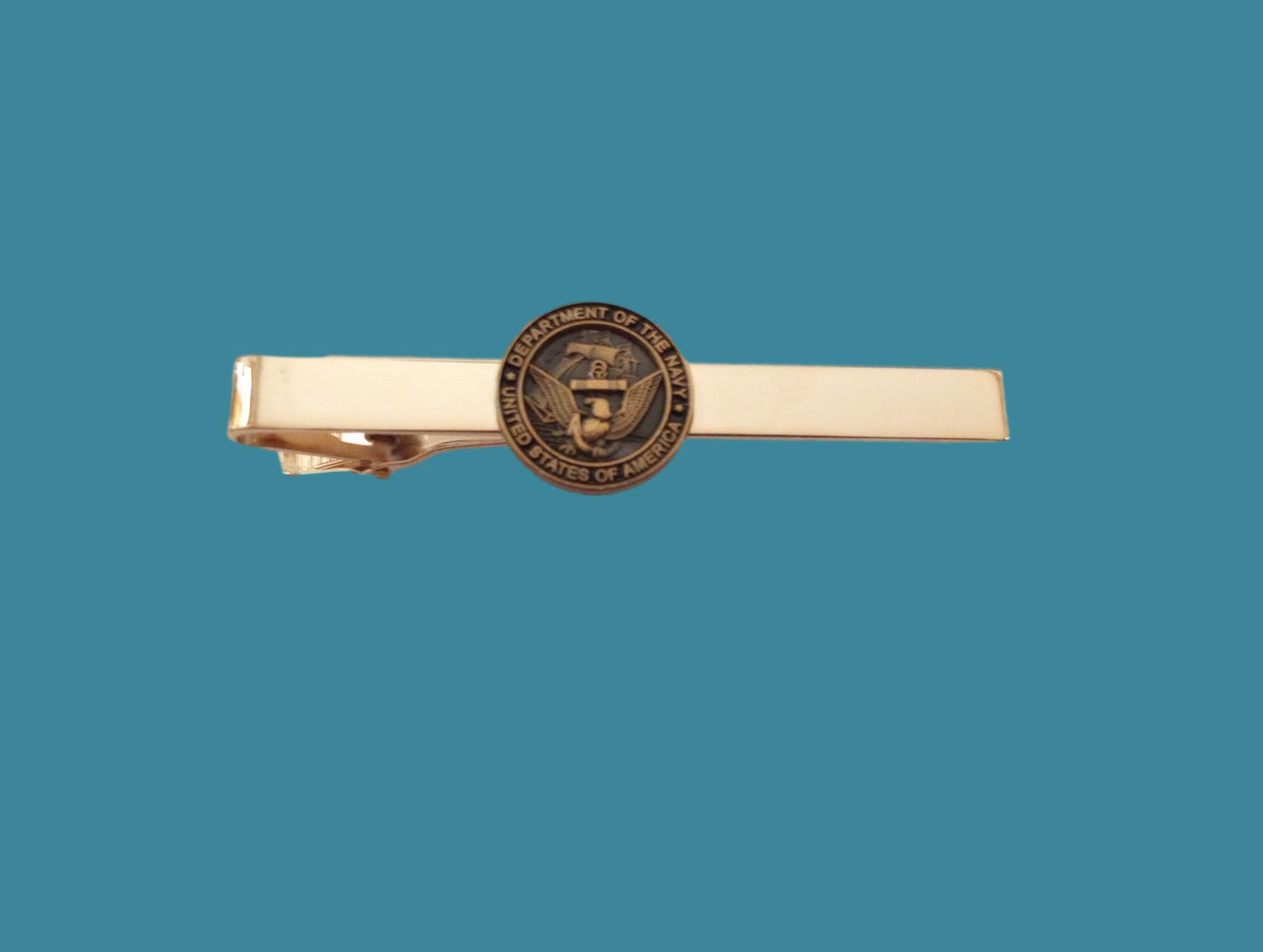 U.S MILITARY NAVY DEPARTMENT OF THE NAVY TIE BAR TIE TAC U.S MILITARY U.S.A MADE