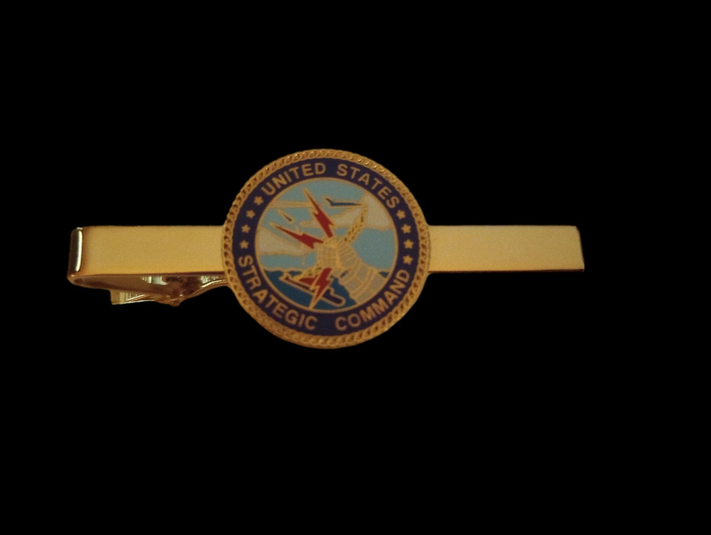 U.S MILITARY AIR FORCE STRATEGIC AIR COMMAND TIE BAR OR TIE TAC CLIP ON TYPE