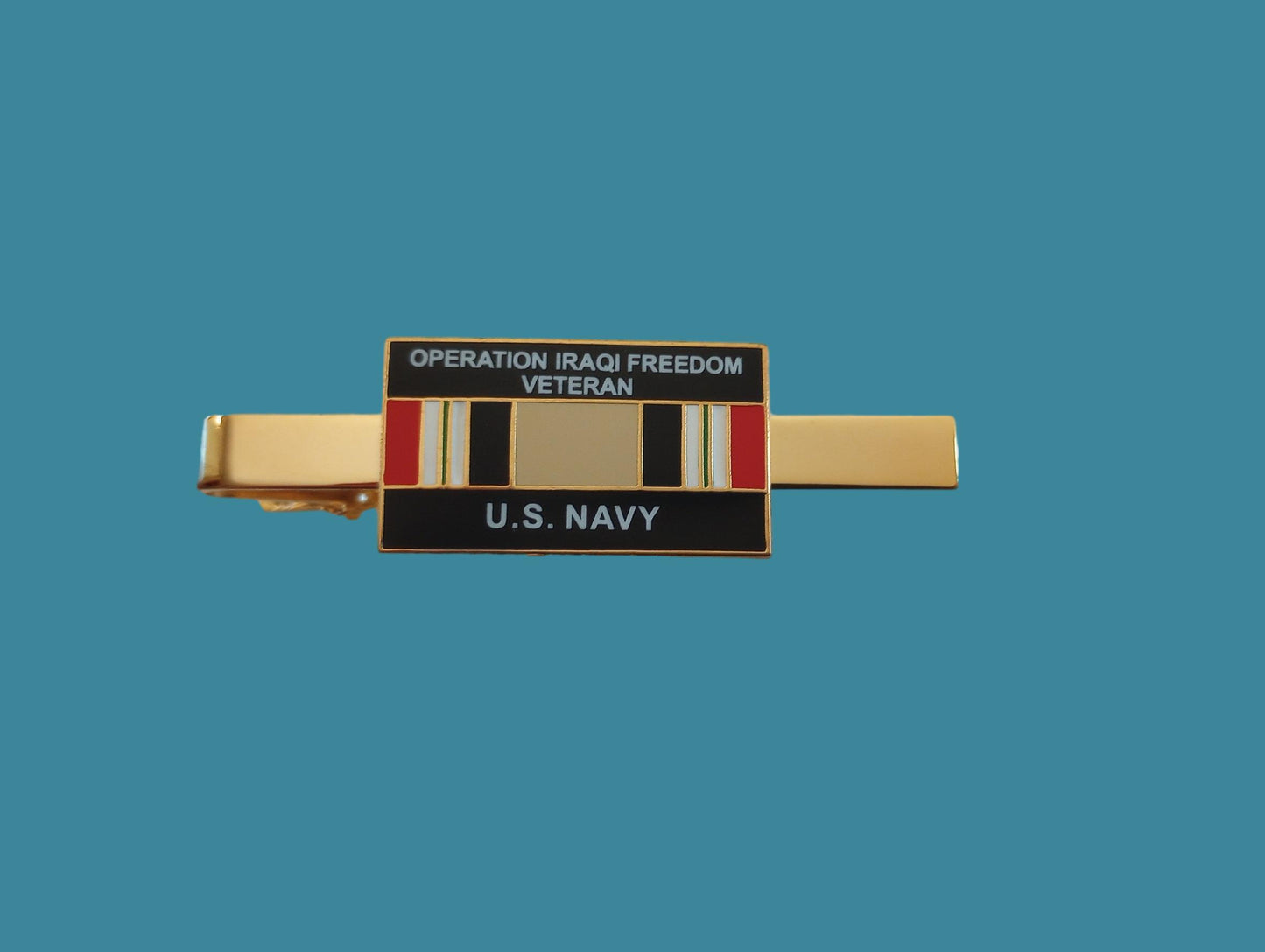 U.S MILITARY NAVY OPERATION IRAQI FREEDOM OIF IRAQ VETERAN TIE BAR OR TIE TAC