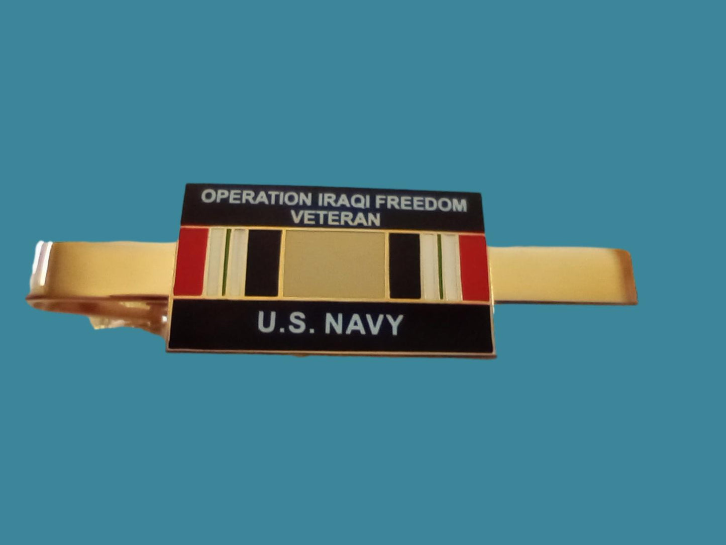 U.S MILITARY NAVY OPERATION IRAQI FREEDOM OIF IRAQ VETERAN TIE BAR OR TIE TAC