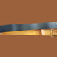 POST WAR WEST GERMAN ARMY BW LEATHER BELT + BUCKLE SIZE LARGE 110CM 42" INCHES