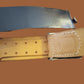 POST WAR WEST GERMAN ARMY BW LEATHER BELT + BUCKLE SIZE LARGE 110CM 42" INCHES