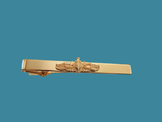 U.S MILITARY NAVY GOLD OFFICERS SURFACE WARFARE METAL TIE BAR U.S.A MADE NEW