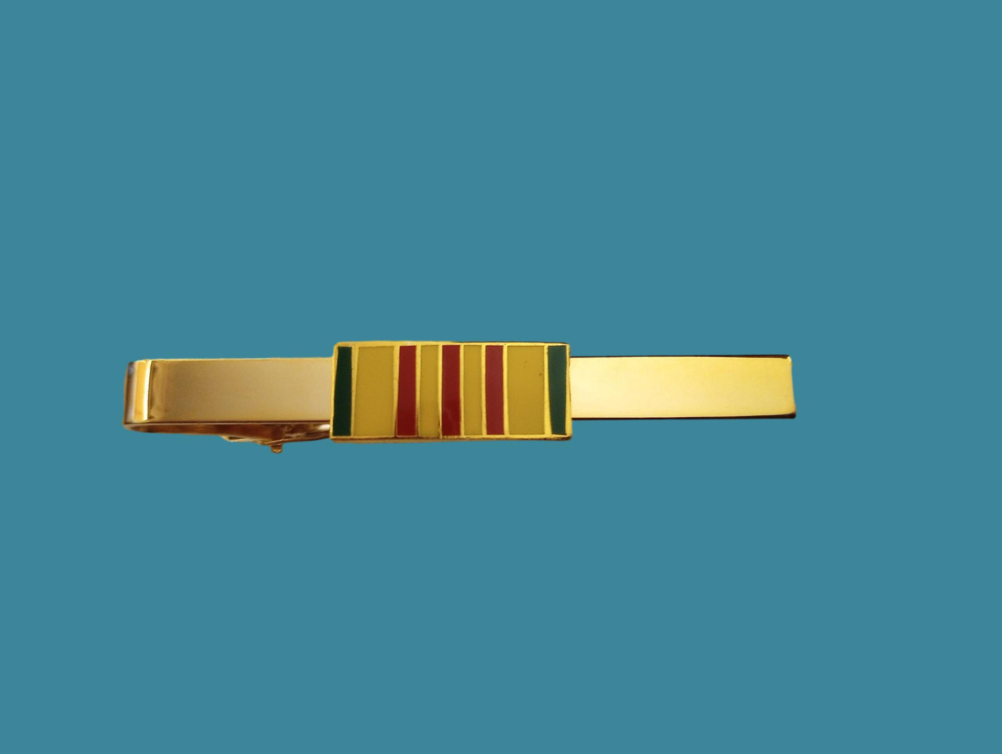 U.S MILITARY VIETNAM VETERAN SERVICE RIBBON TIE BAR TIE TAC MADE IN THE U.S