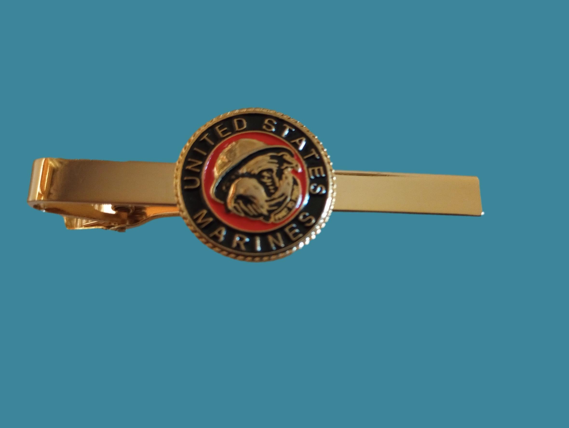 thumbnail image 2 of Marine Corps Tie Clasp: Non-Commissioned Officer NCO - 24K Gold Plated 2 of 12