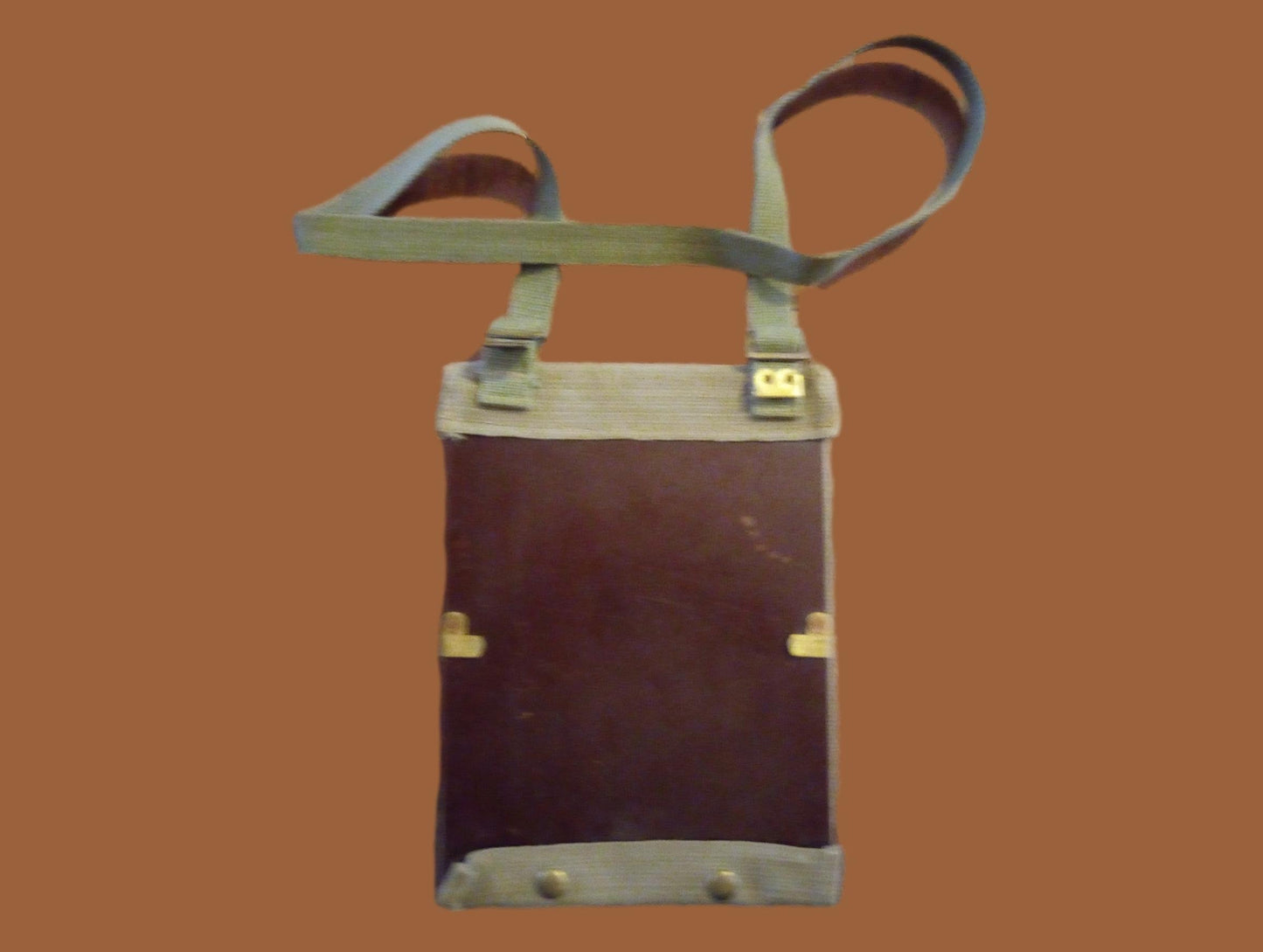 ORIGINAL WWII BRITISH MILITARY KHAKI MAP CASE CLIP BOARD WITH SHOULDER STRAP