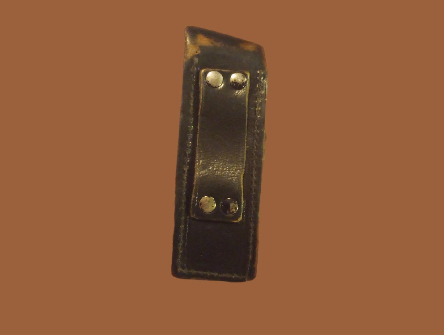 German Walther Magazine Pouch P-38 Black Leather P-5 Police 9 mm 8 Round Genuine