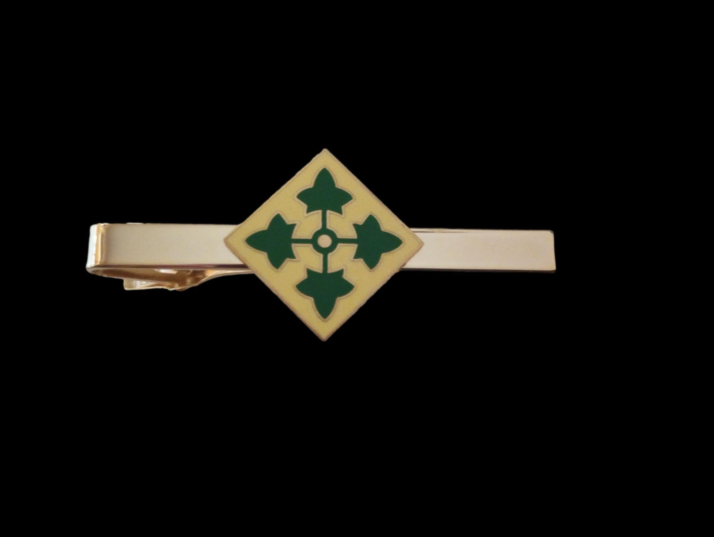 U.S MILITARY U.S ARMY 4th INFANTRY TIE BAR OR TIE TAC CLIP ON TYPE U.S.A MADE