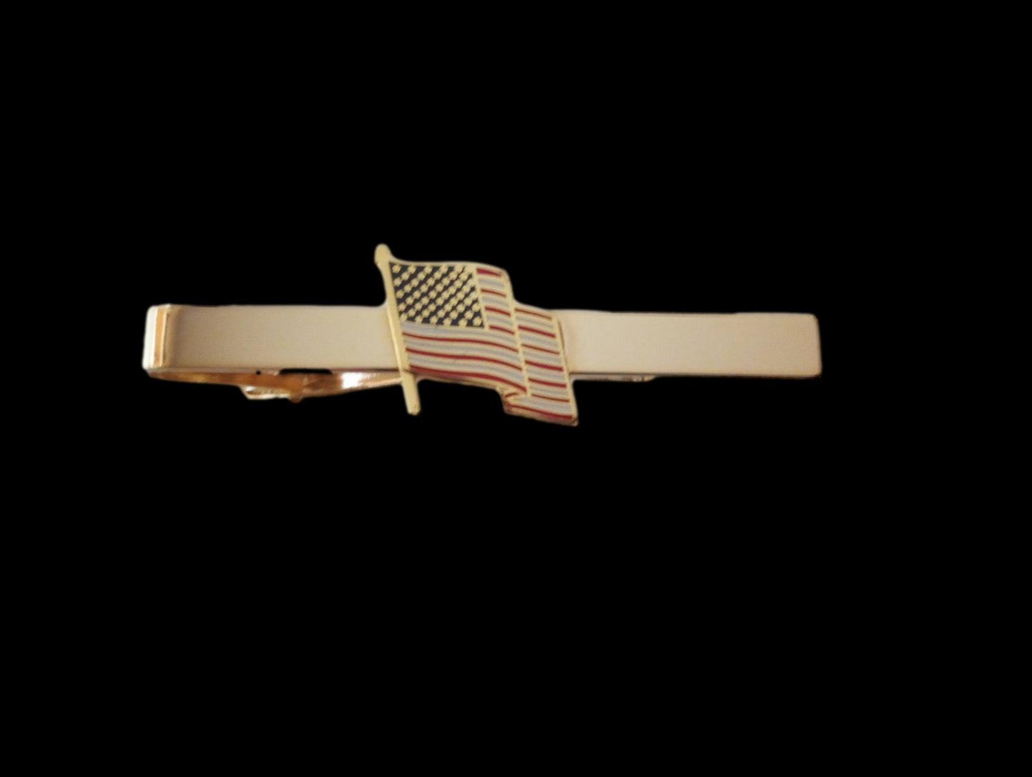 U.S FLAG U.S.A FLAG TIE BAR TIE TAC AMERICAN FLAG MADE IN THE U.S.A