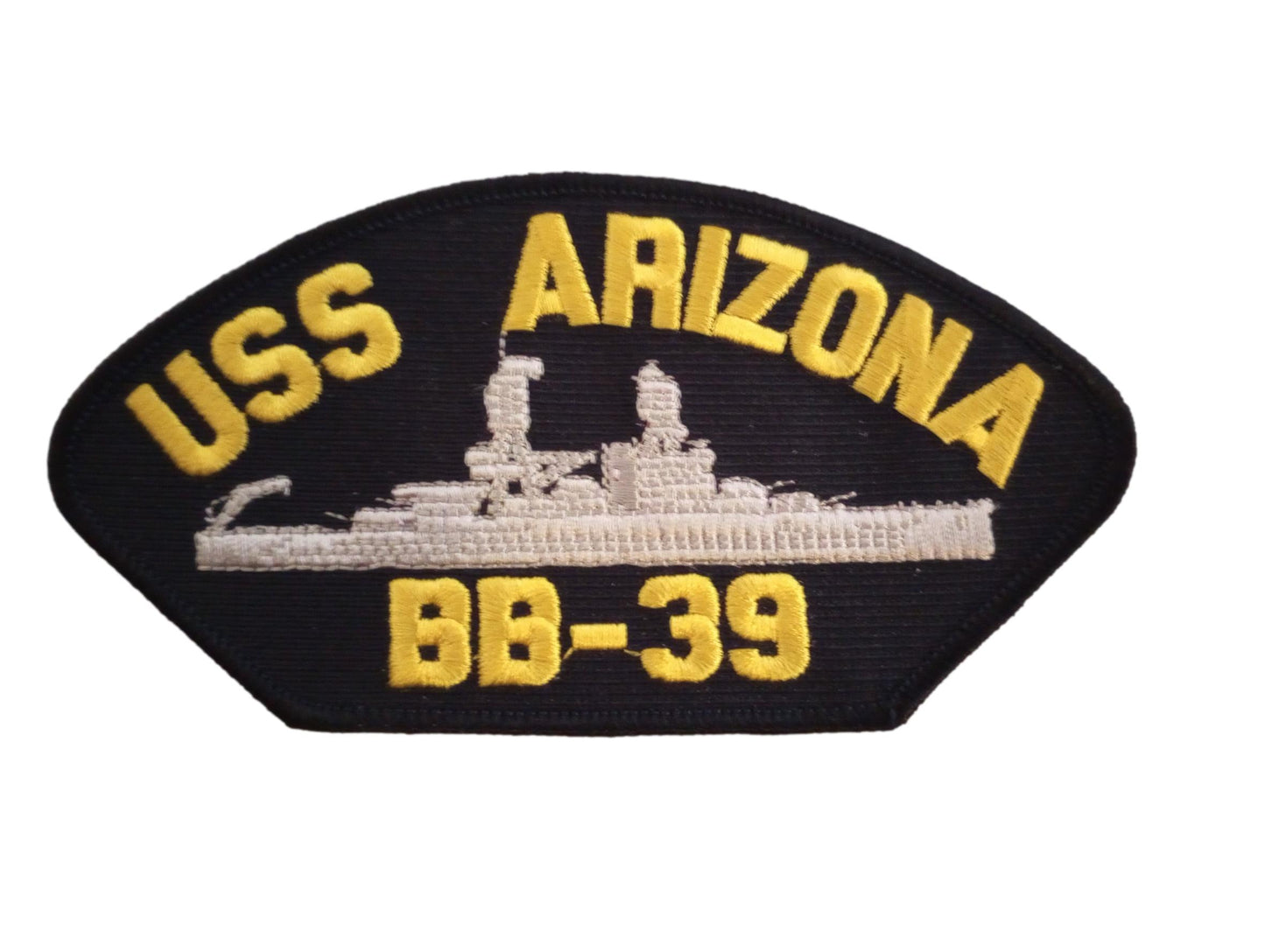 USS ARIZONA BB-39 U.S MILITARY NAVY SHIP HAT PATCH U.S.A MADE HEAT TRANSFER