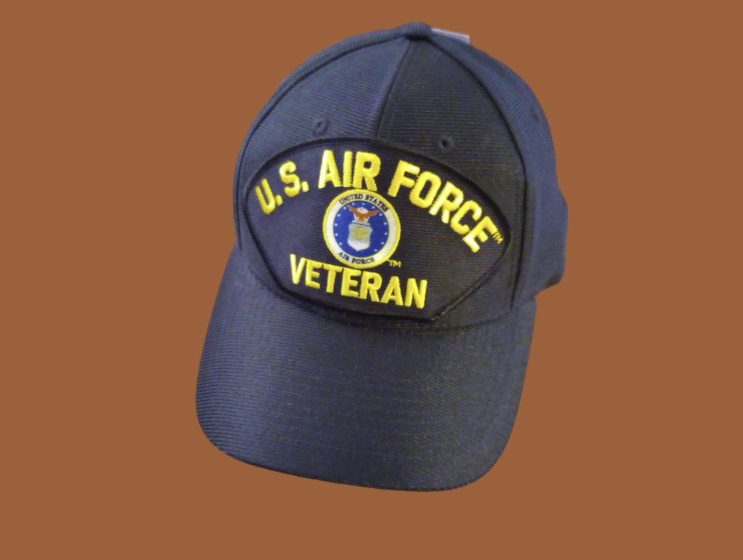 U.S AIR FORCE VETERAN HAT OFFICIAL U.S MILITARY BALL CAP U.S.A MADE