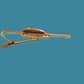 U.S MILITARY NAVY TIE BAR OR TIE TAC CLIP ON TYPE ROUND NAVY INSIGNIA
