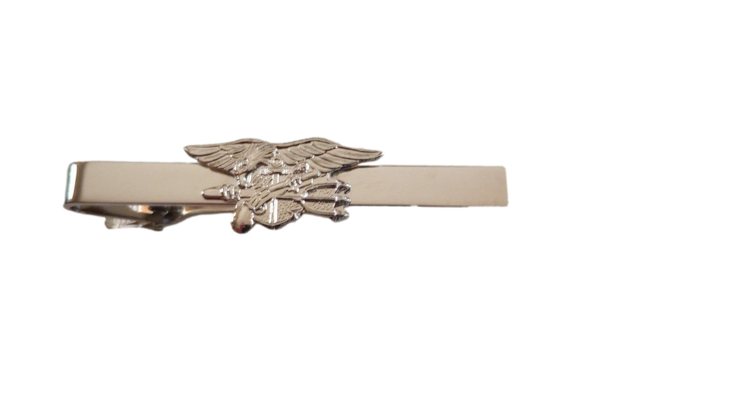 U.S MILITARY NAVY SEALS TIE BAR TIE TAC U.S.A MADE CLIP ON STYLE