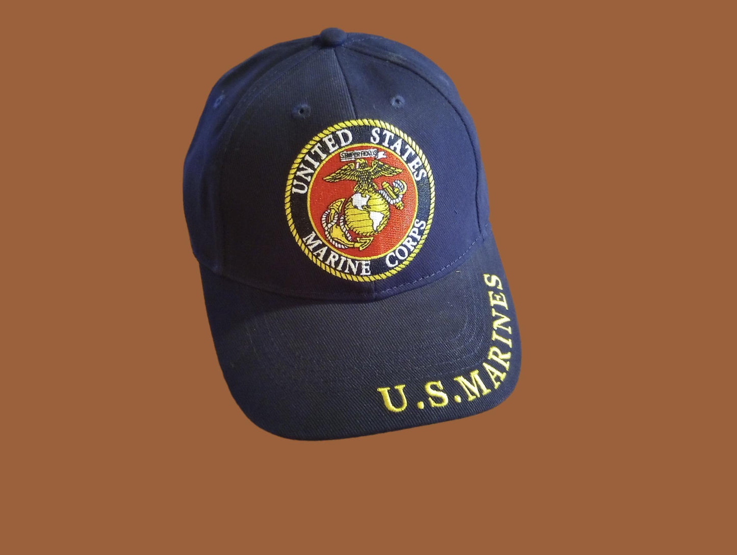 NEW U.S MILITARY MARINE CORPS EMBROIDERED BLUE HAT CAP OFFICIAL LICENSED HATS