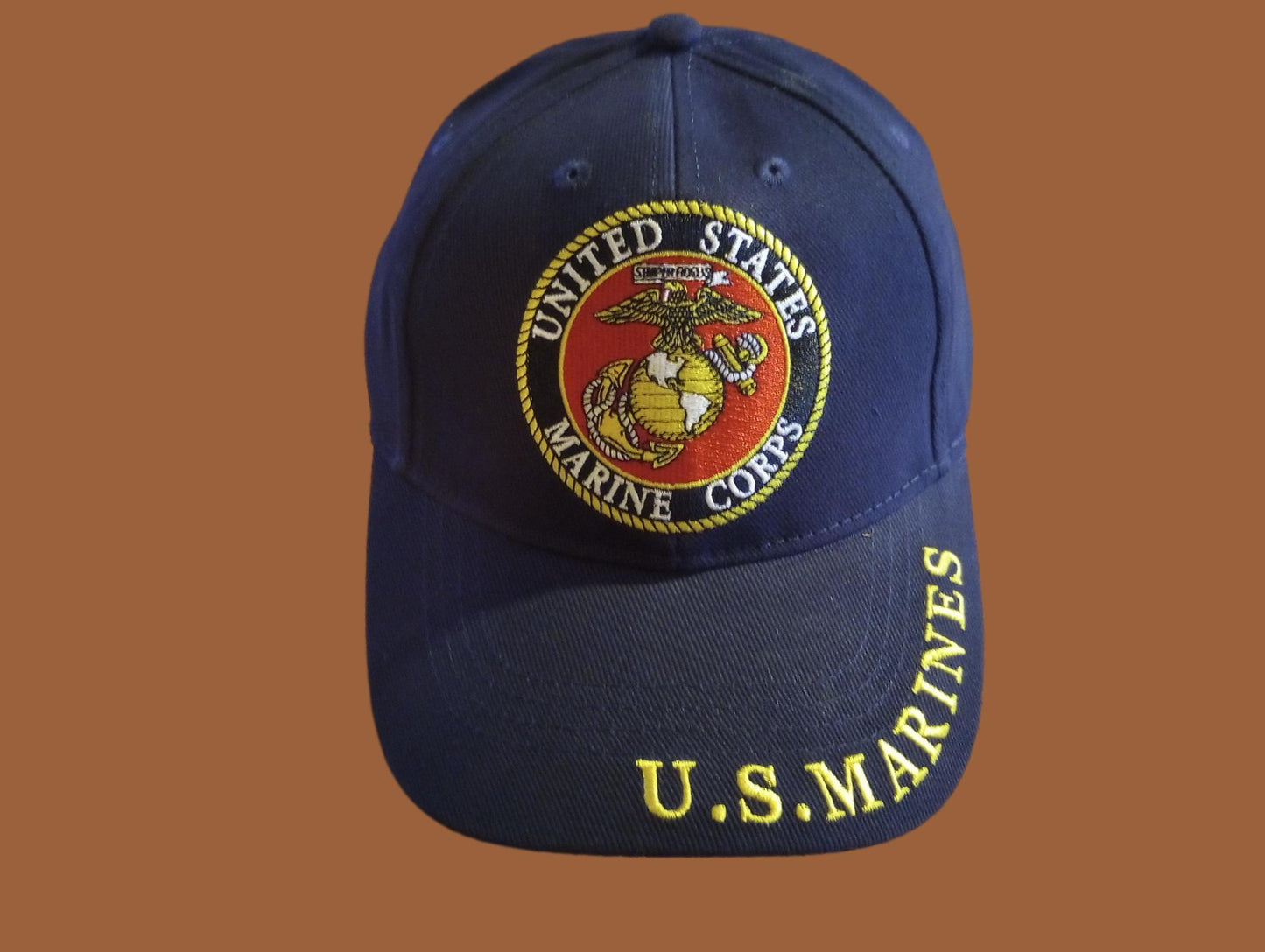 NEW U.S MILITARY MARINE CORPS EMBROIDERED BLUE HAT CAP OFFICIAL LICENSED HATS