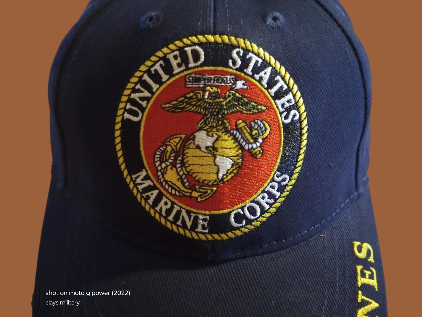 NEW U.S MILITARY MARINE CORPS EMBROIDERED BLUE HAT CAP OFFICIAL LICENSED HATS