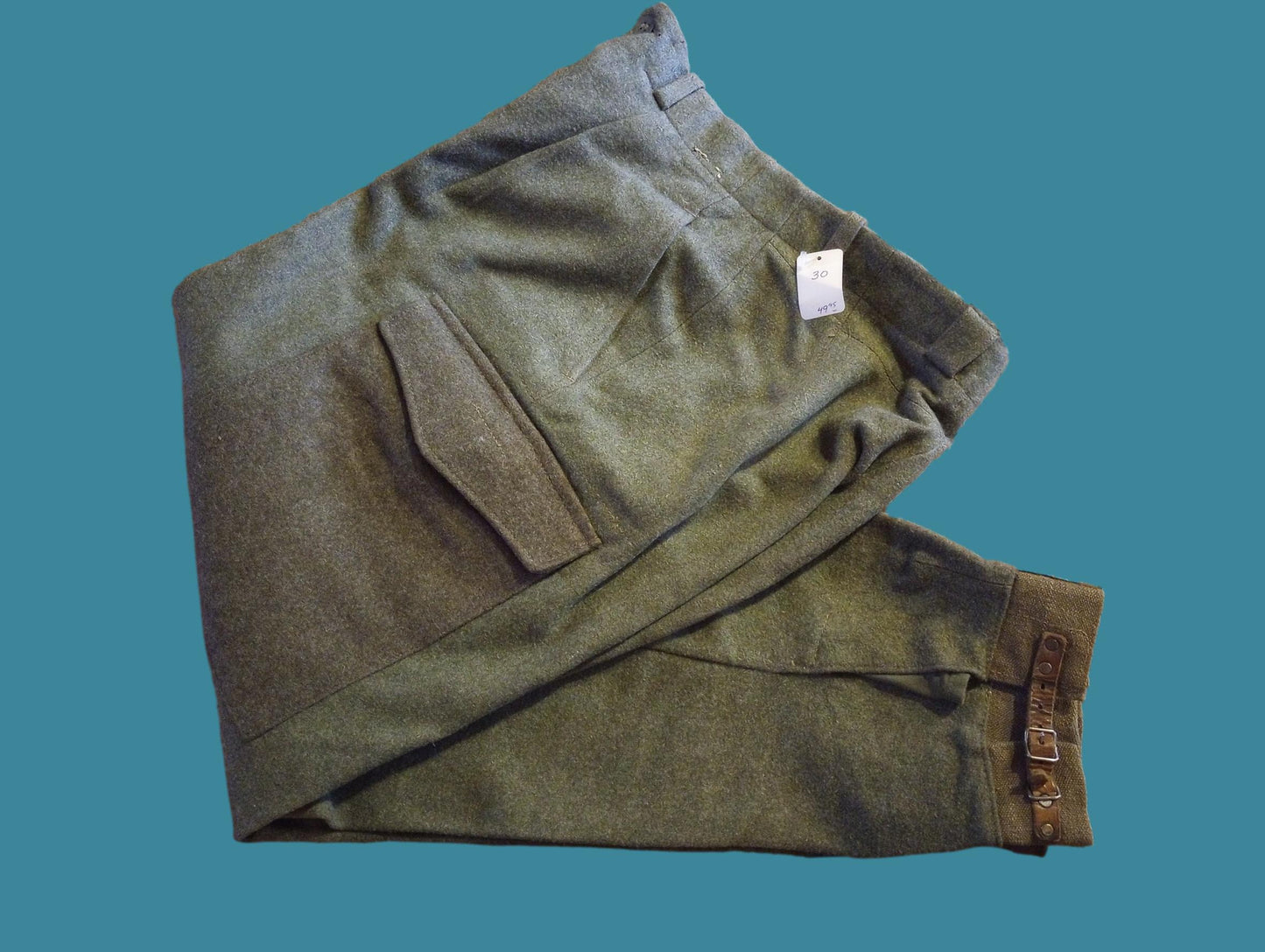 SWEDISH WWII MILITARY WOOL PANTS 30"X 30" NEW OLD STOCK