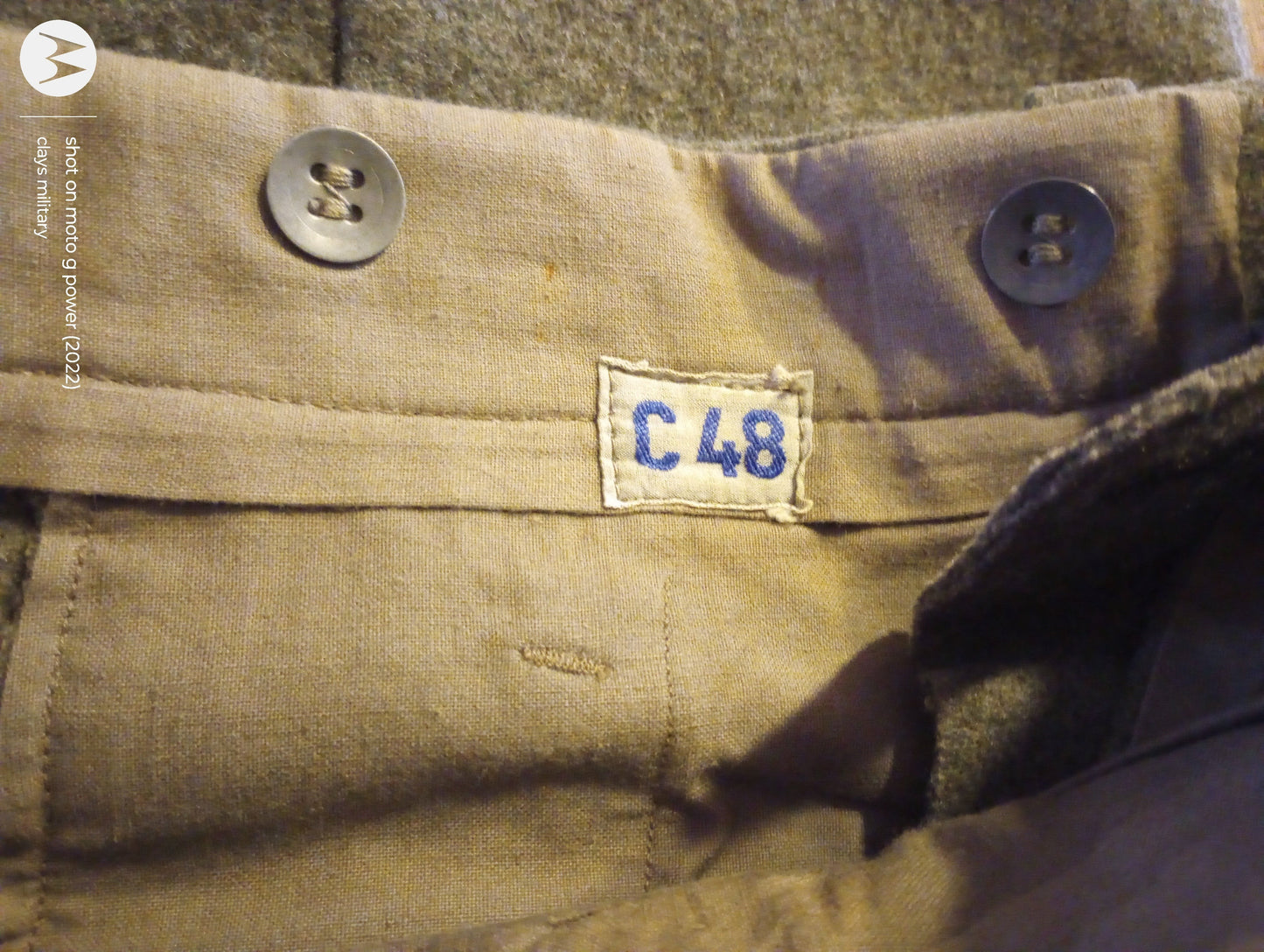 SWEDISH WWII MILITARY WOOL PANTS 30"X 30" NEW OLD STOCK