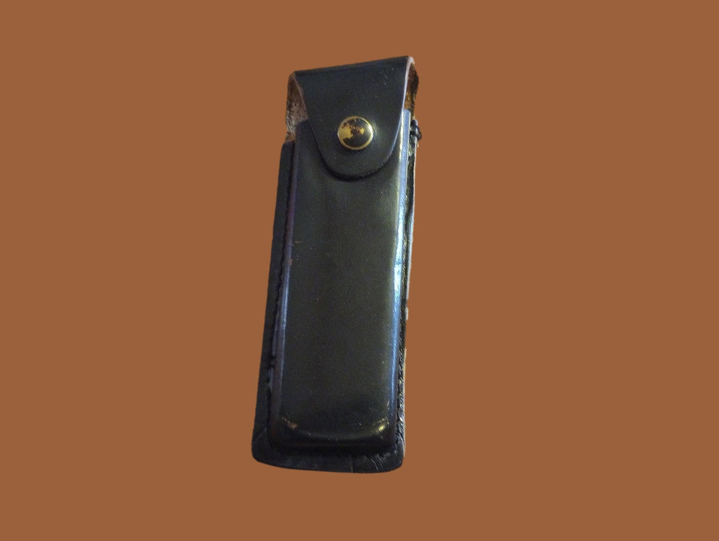German Walther Magazine Pouch P-38 Black Leather P-5 Police 9 mm 8 Round Genuine