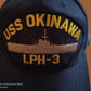 USS OKINAWA LPH-3 NAVY SHIP HAT U.S MILITARY OFFICIAL BALL CAP U.S.A MADE