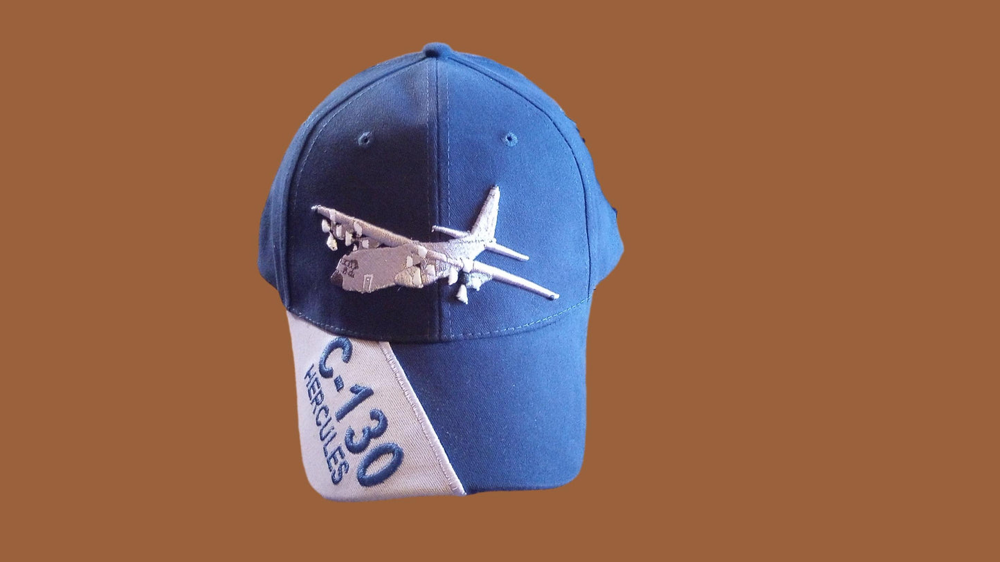 AIR FORCE C-130 HERCULES HAT EMBROIDERED U.S MILITARY BALL CAP