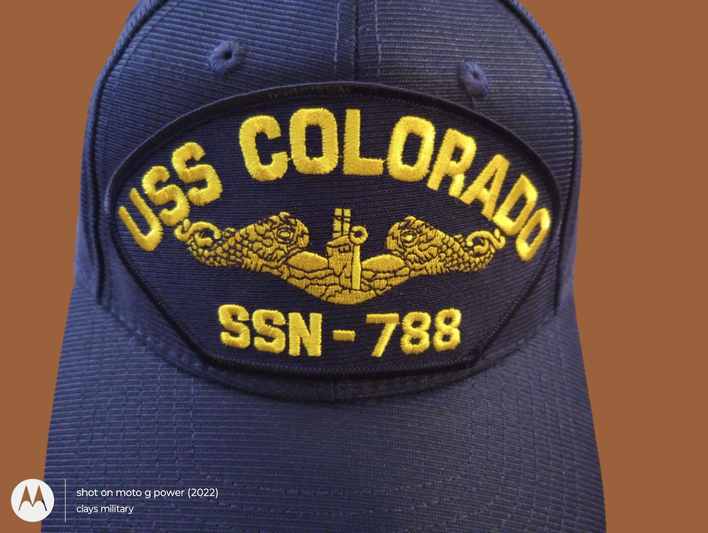 USS COLORADO SSN-788 U.S NAVY SUBMARINE HAT U.S MILITARY OFFICIAL BALL CAP US