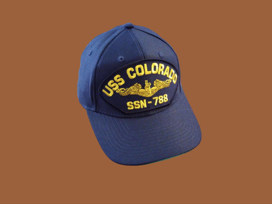 USS COLORADO SSN-788 U.S NAVY SUBMARINE HAT U.S MILITARY OFFICIAL BALL CAP US