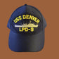 USS DENVER LPD-9 NAVY SHIP HAT U.S MILITARY OFFICIAL BALL CAP U.S.A MADE