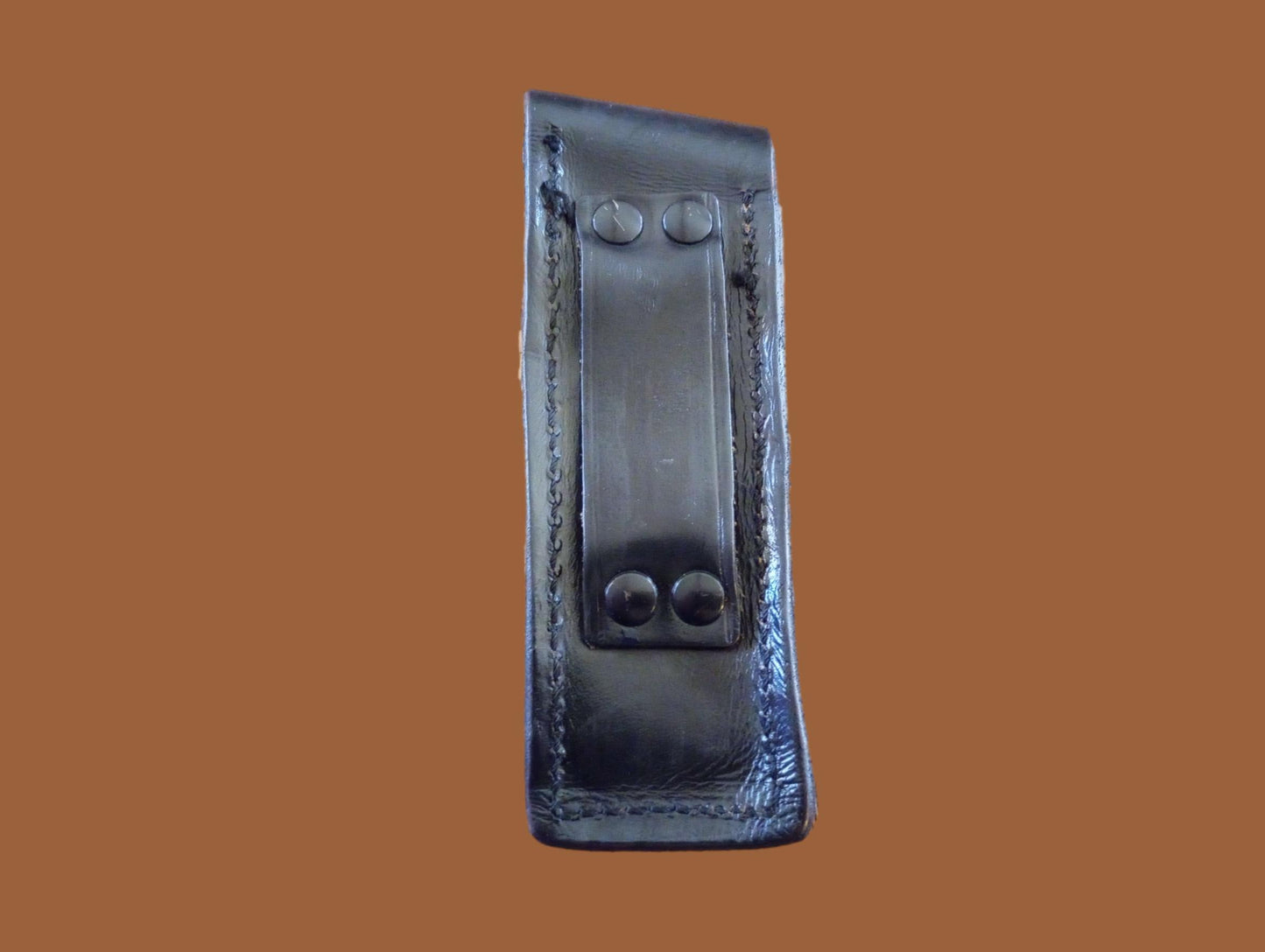 German Walther Magazine Pouch P-38 Black Leather P-5 Police 9 mm 8 Round Genuine