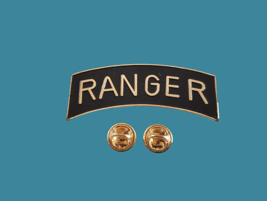 U.S ARMY OVERSIZED RANGER ROCKER BADGE RANGERS HAT LAPEL PIN