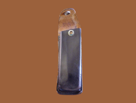German Walther Magazine Pouch P-38 Black Leather P-5 Police 9 mm 8 Round Genuine