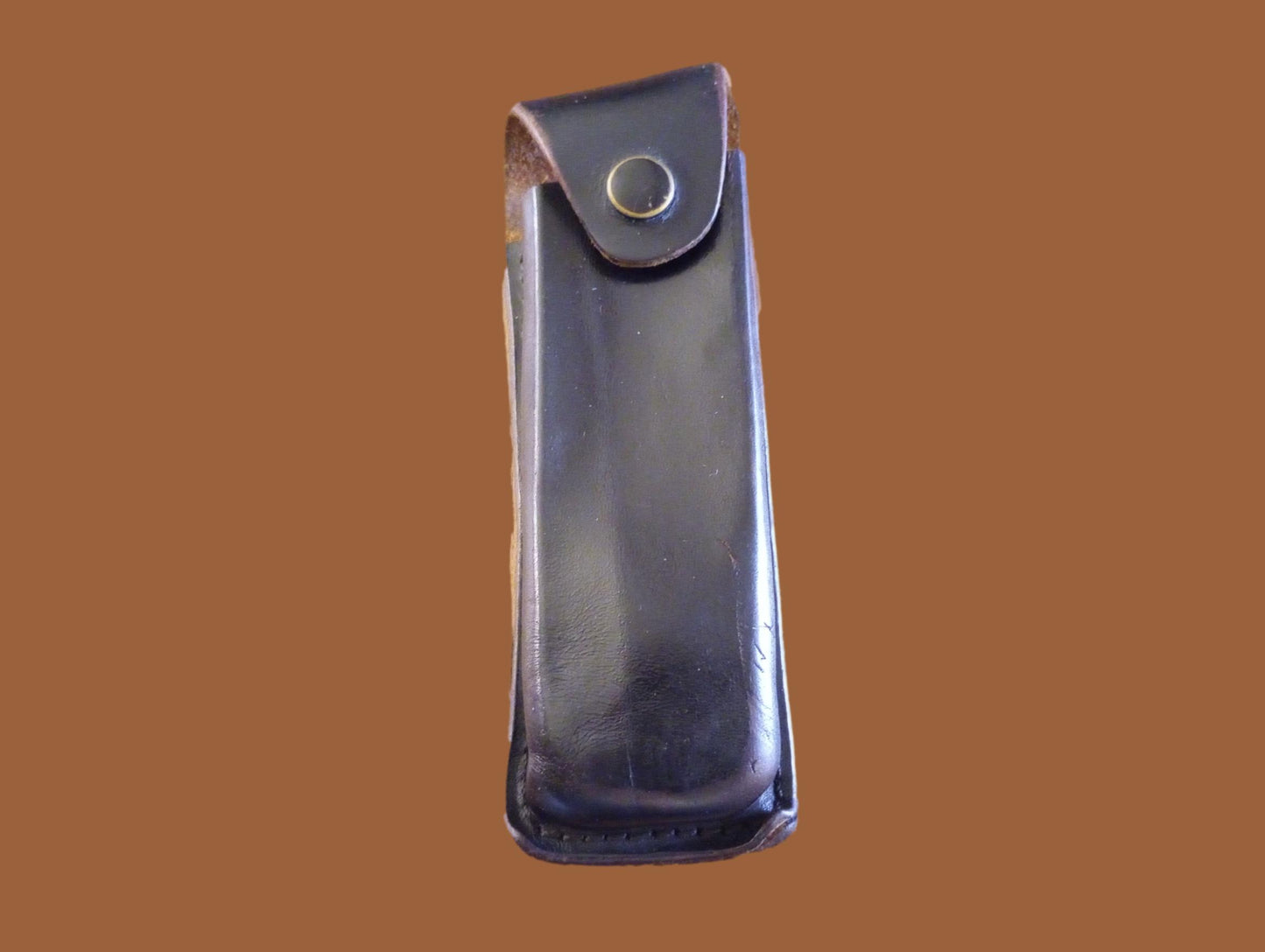 German Walther Magazine Pouch P-38 Black Leather P-5 Police 9 mm 8 Round Genuine