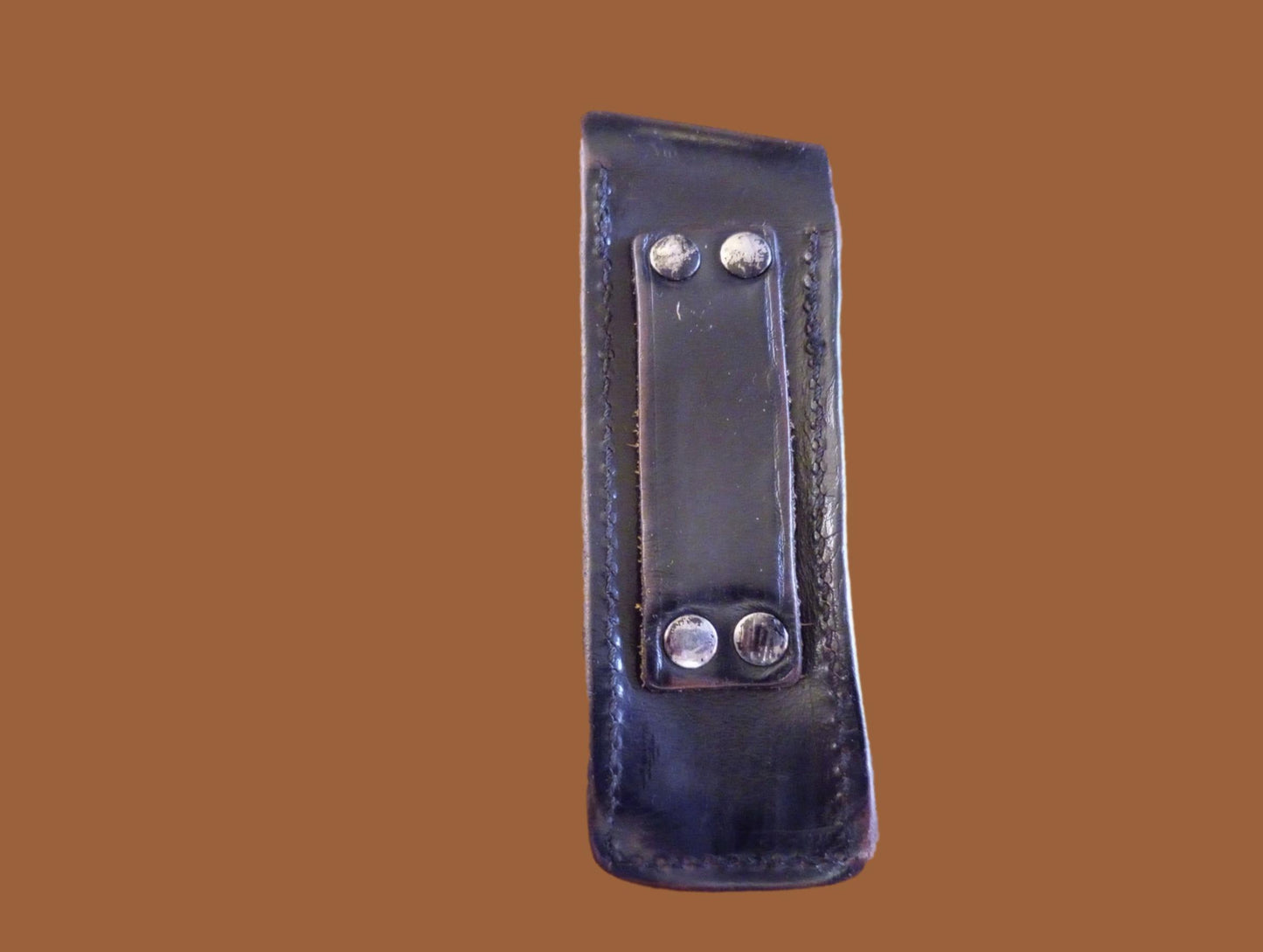 German Walther Magazine Pouch P-38 Black Leather P-5 Police 9 mm 8 Round Genuine